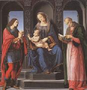 LORENZO DI CREDI, The Virgin and child with st Julian and st Nicholas of Myra (mk05)